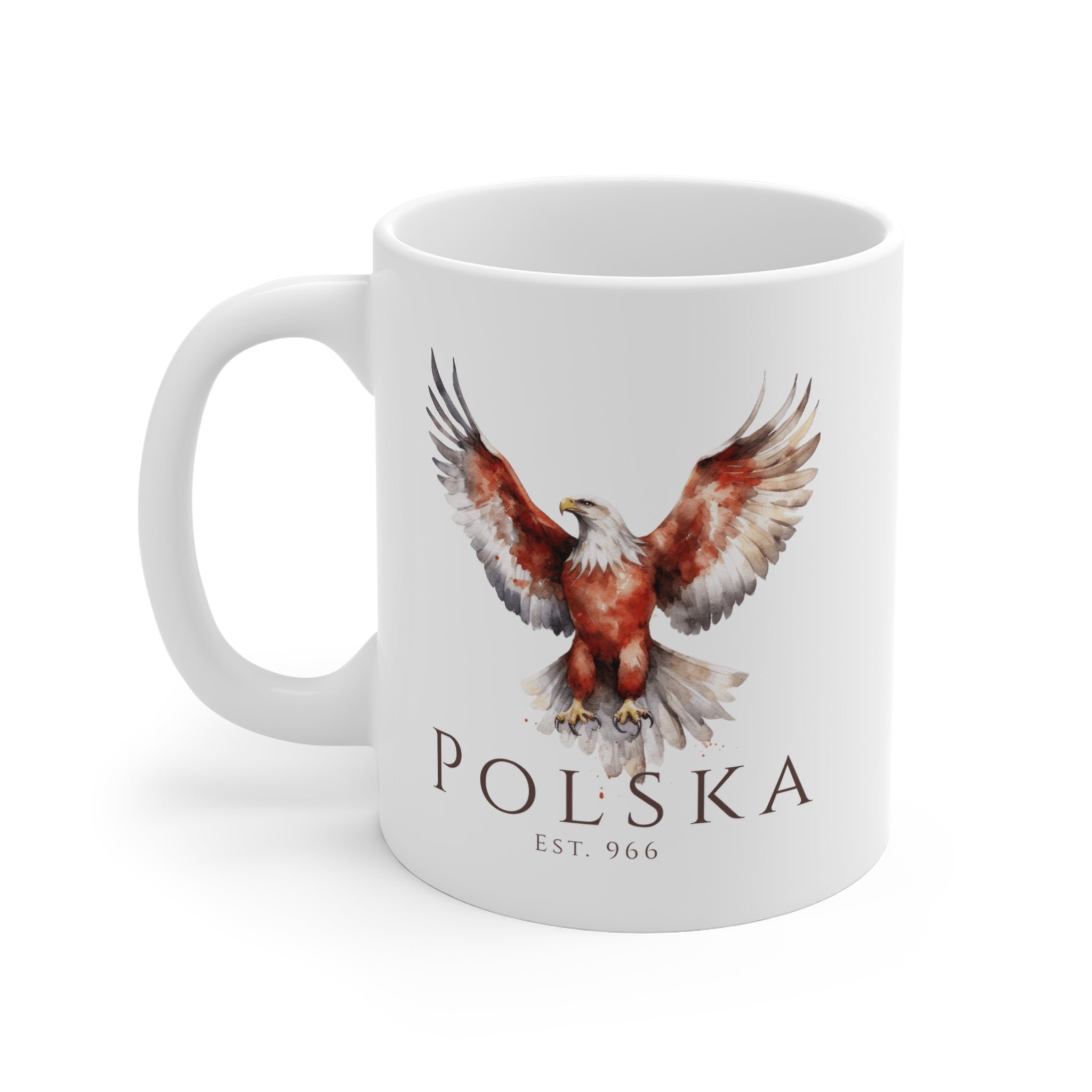 Polish Eagle 11oz Ceramic Mug | Polska Orzeł | Polish Pride Coffee Cup | Patriotic Polish Gift | Polish Canadian Heritage Mug