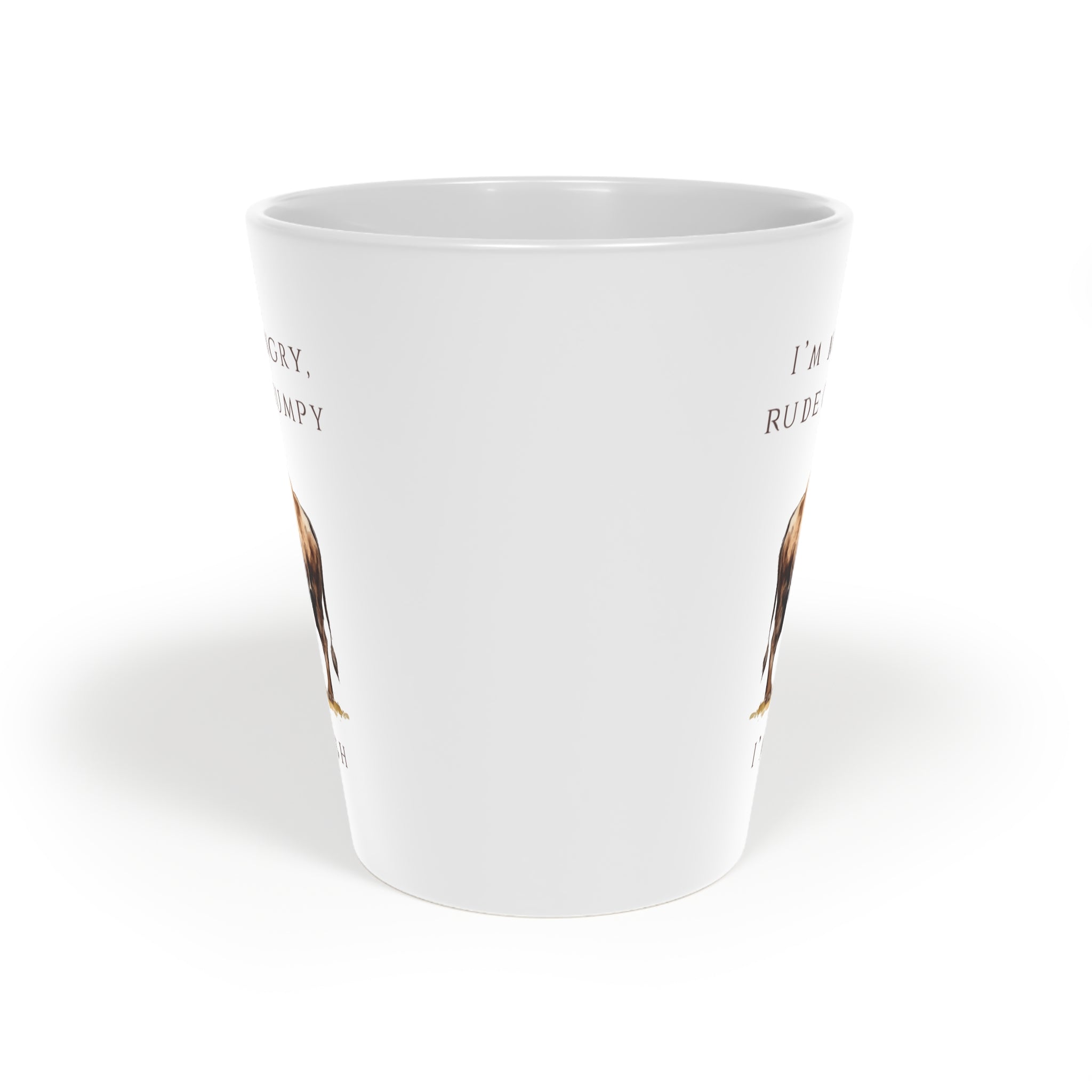 Polish Bison Latte Mug 12oz | Funny Polish Identity | “I’m Not Angry, Rude or Grumpy – I’m Polish” Slogan | Patriotic Polish Coffee Cup | Polish Canadian Heritage Gift