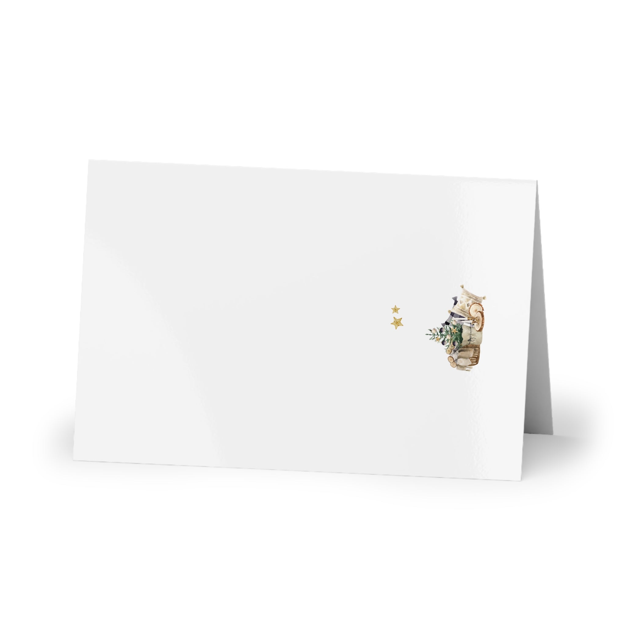 Polish Cozy Christmas Decor Greeting Card (Polish: Spokojnych, Zimowych Świąt)