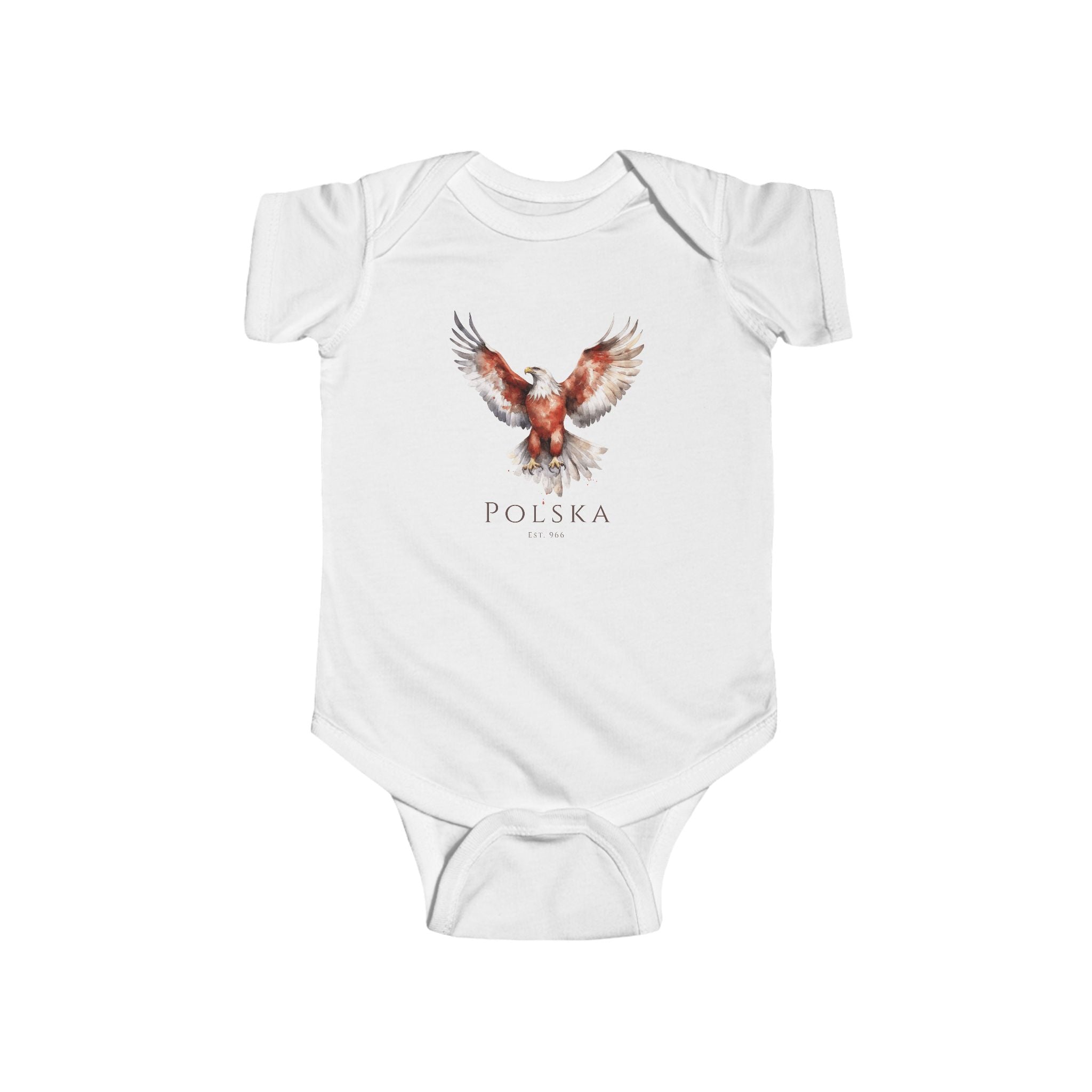 Polish Eagle Infant Bodysuit | Polska Orzeł Baby Onesie | Polish Heritage Baby Gift | Polish Canadian Family Apparel