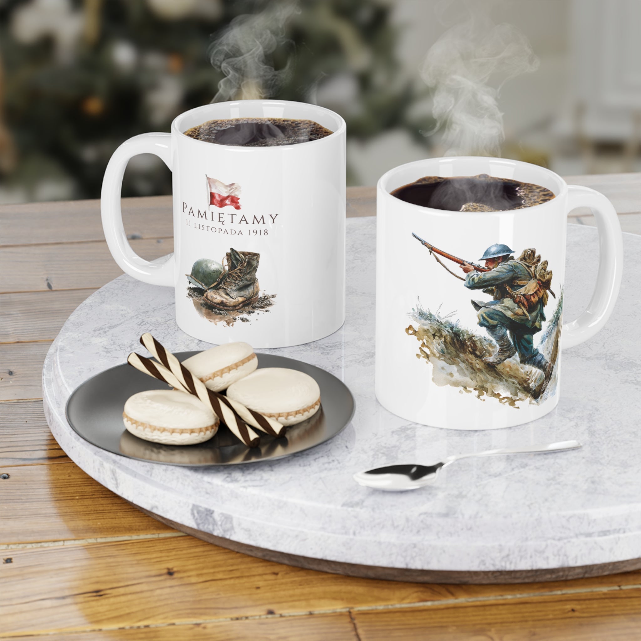 Polish Independence Day Ceramic Mug 11oz | “We Remember” Design | Pamietamy 11 listopada | Dzien Niepodleglosci | Patriotic Polish Coffee Cup | Polish Canadian Heritage Gift