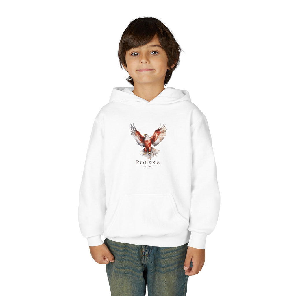 Polish Eagle Kids Hoodie | Polska Orzel | Polish Pride Hoodie for Kids | Patriotic Polish Gift | Polish Identity Hoodie | Little Pole