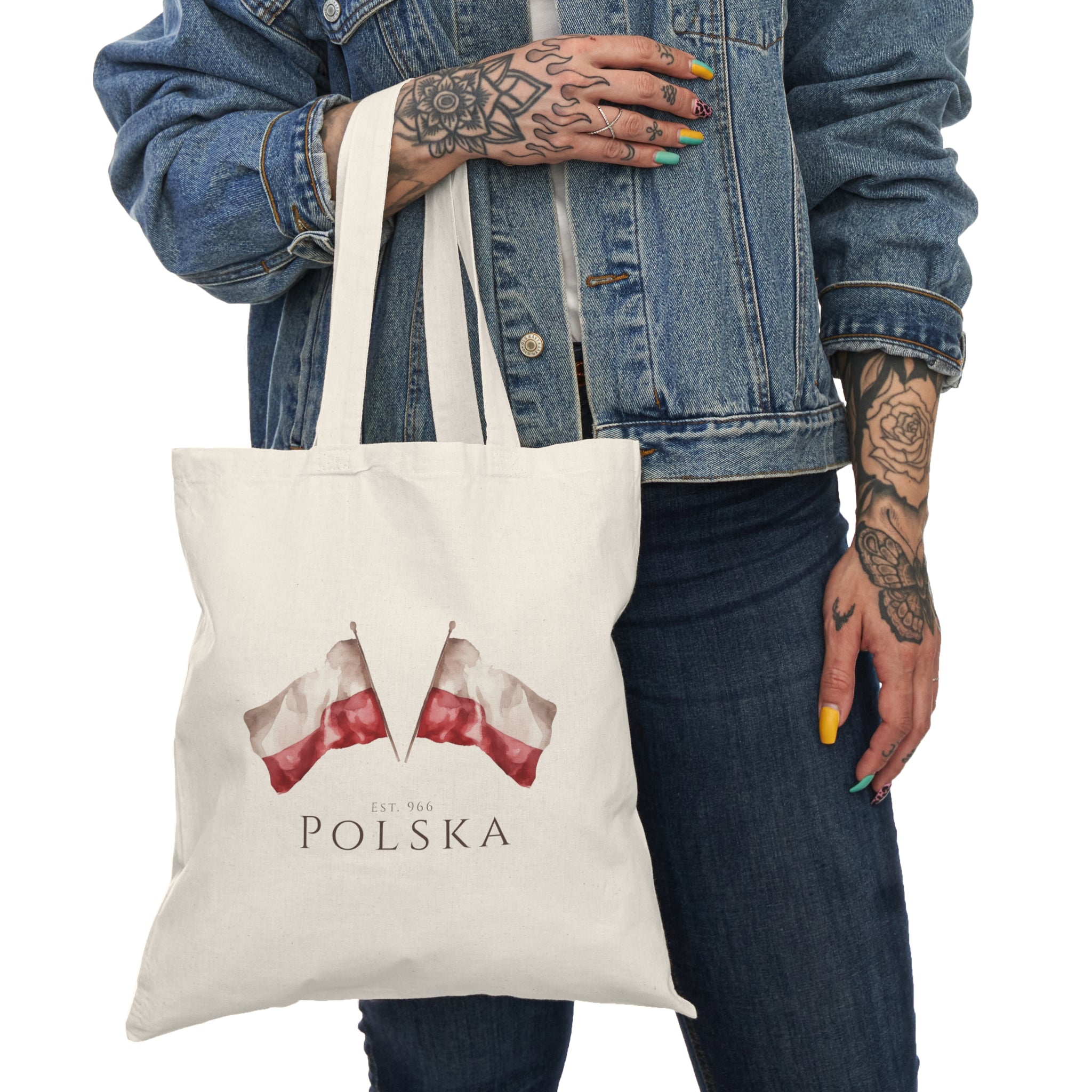 Polish Flag Tote Bag | Polska Flaga | Polish Pride Bag | Patriotic Polish Gift | Polish Canadian Heritage Tote