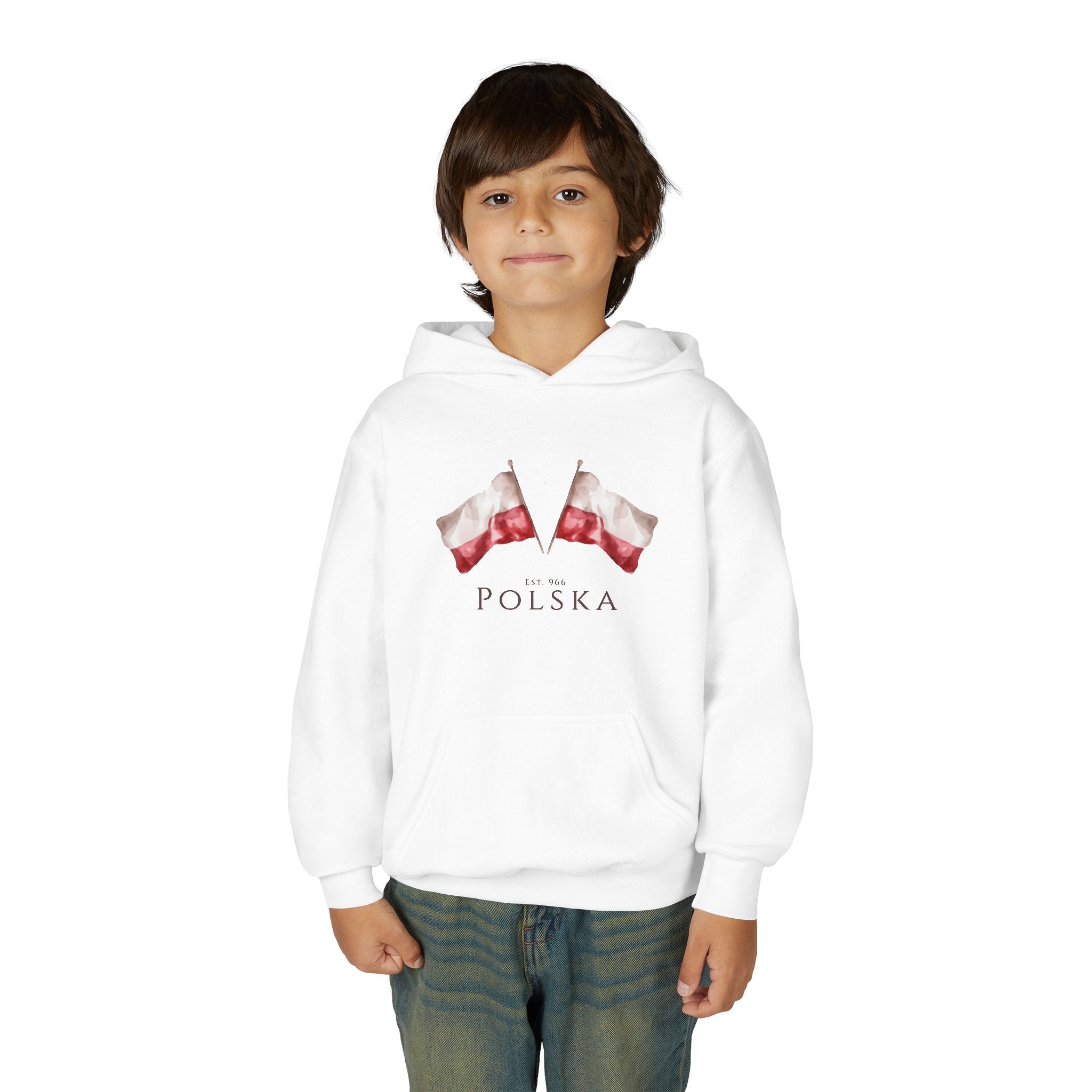 Polish Flag Kids Hoodie | Polska Flaga | Polish Pride Hoodie for Kids | Patriotic Polish Gift | Polish Identity Hoodie | Little Pole