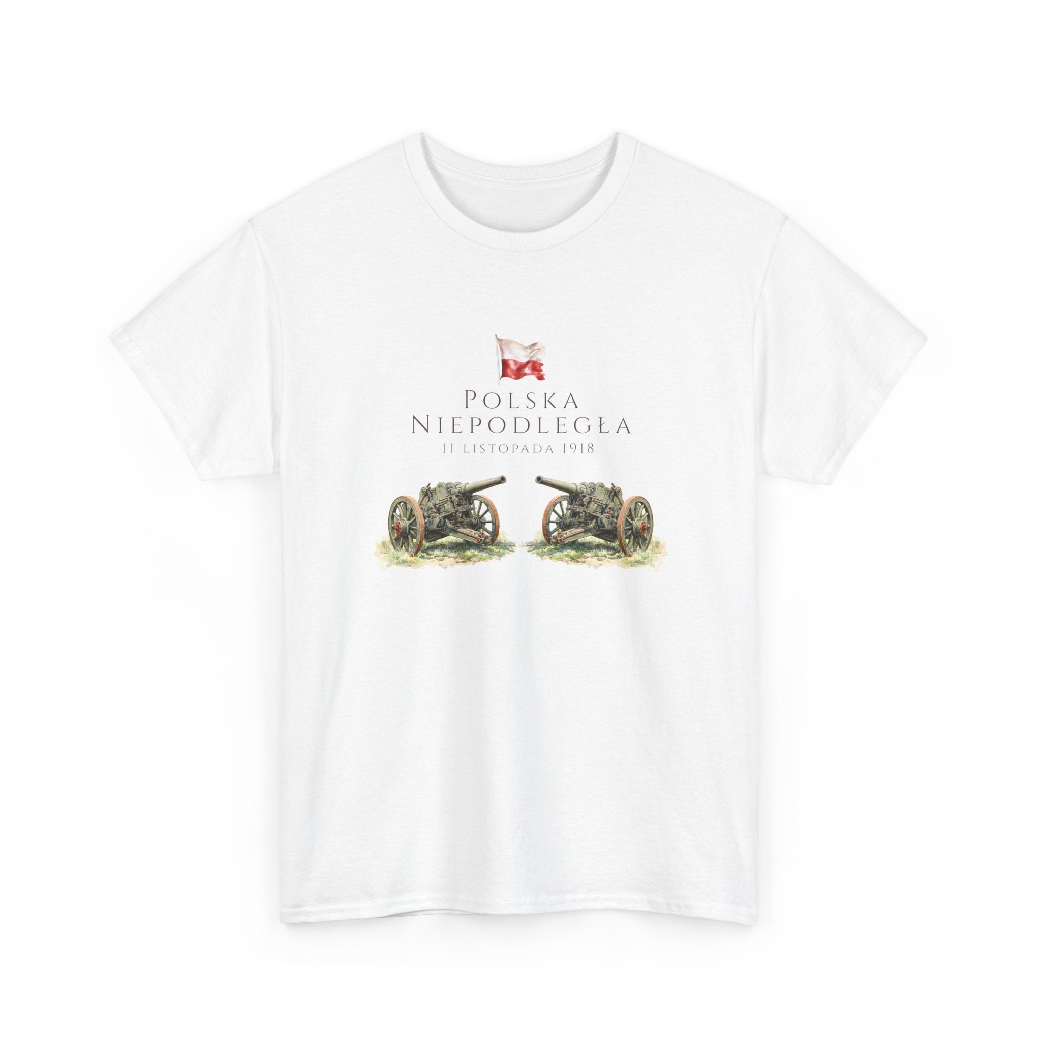 Polish Independence Day Unisex Adult T-Shirt | “Independent Poland” Design | Polska Niepodległa 11 listopada | Dzien Niepodleglosci | Patriotic Polish Cotton Tee | Polish Canadian Heritage Apparel
