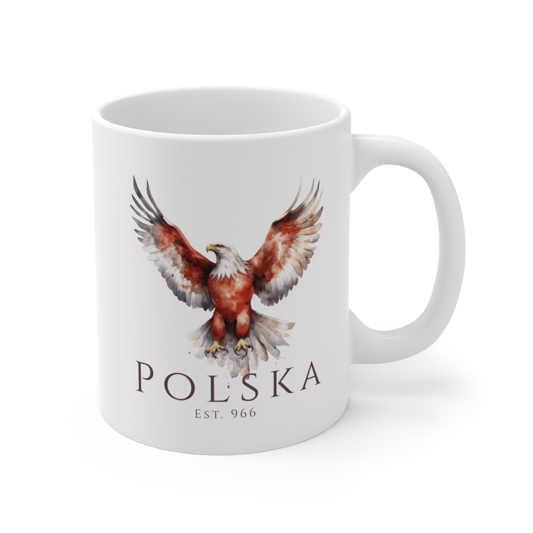 Polish Eagle 11oz Ceramic Mug | Polska Orzeł | Polish Pride Coffee Cup | Patriotic Polish Gift | Polish Canadian Heritage Mug