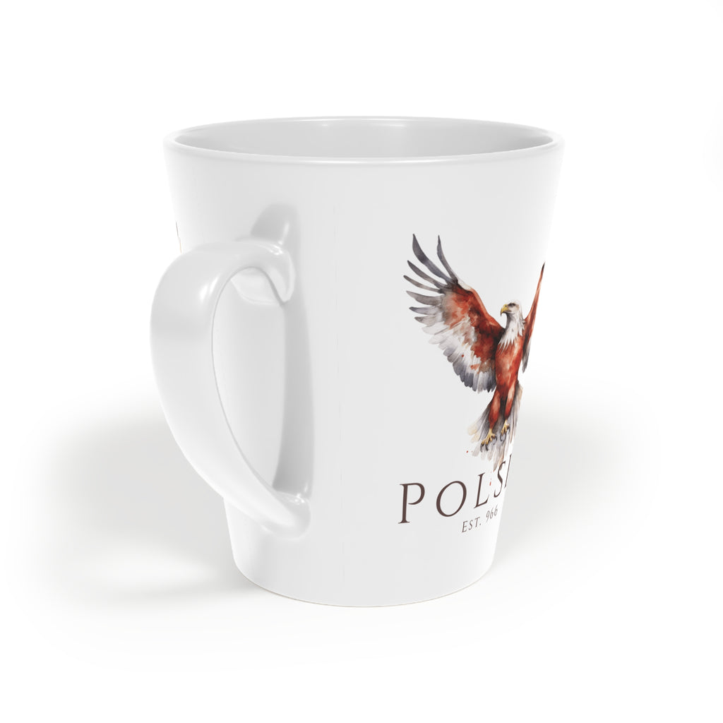 Polish Eagle Latte Mug | Polska Orzel | Polish Pride Gift | Polish Identity Mug | Patriotic Polish Coffee Cup