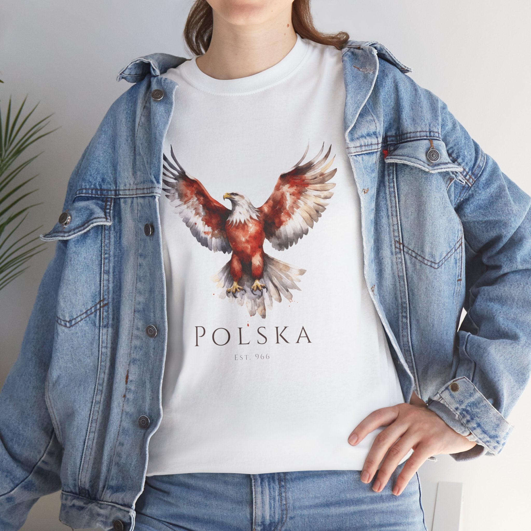Polish Eagle Adult T-Shirt | Polska Orzeł | Polish Pride Shirt | Patriotic Polish Tee | Polish Identity Gift | Polish Canadian Apparel