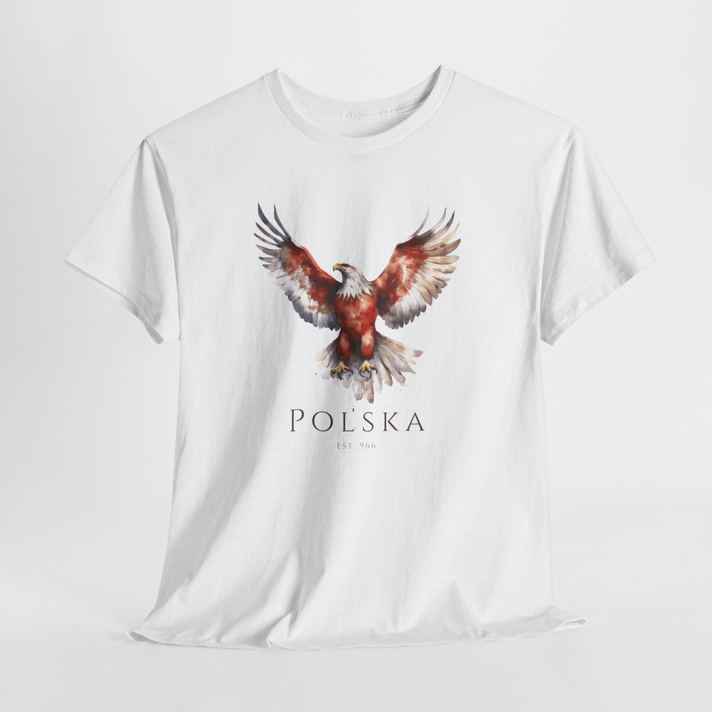 Polish Eagle Adult T-Shirt | Polska Orzeł | Polish Pride Shirt | Patriotic Polish Tee | Polish Identity Gift | Polish Canadian Apparel