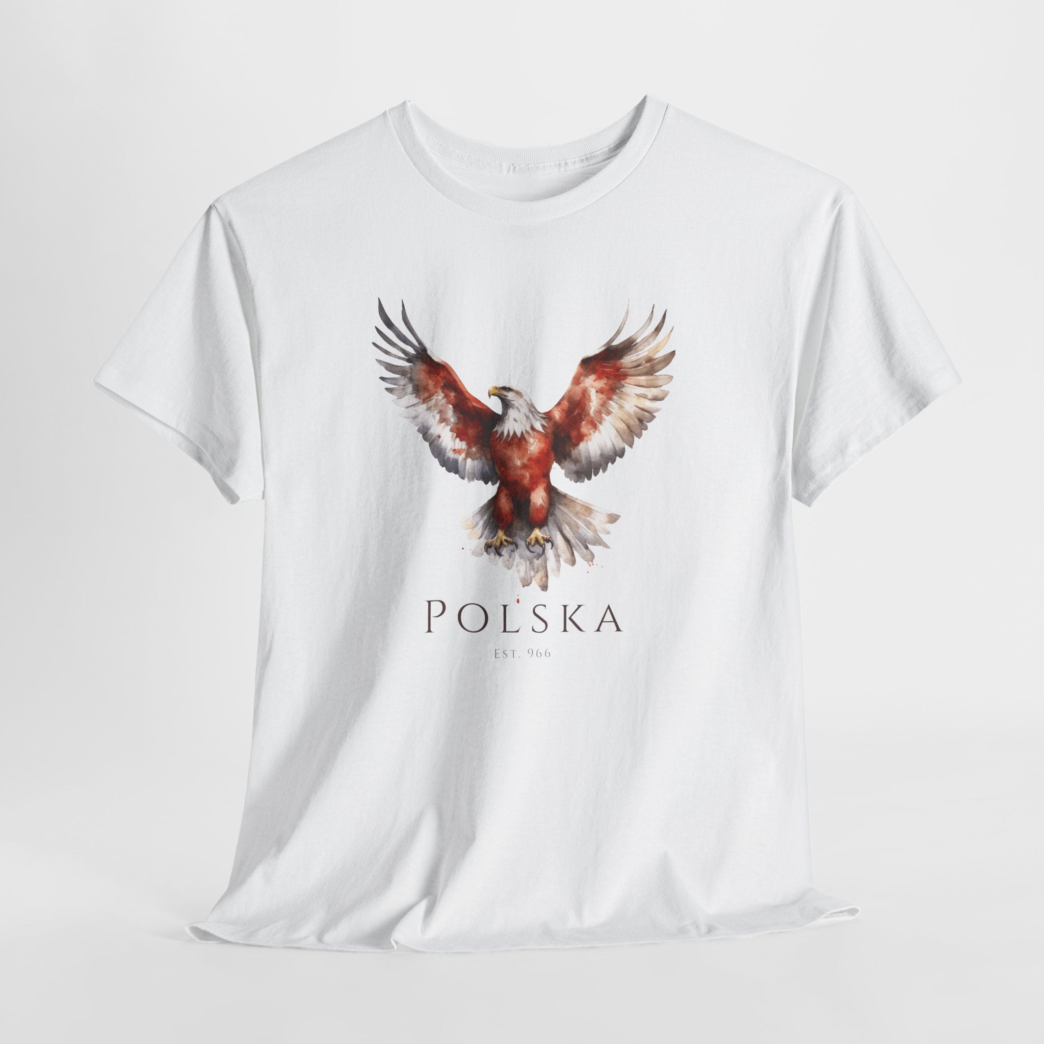 Polish Eagle Adult T-Shirt | Polska Orzeł | Polish Pride Shirt | Patriotic Polish Tee | Polish Identity Gift | Polish Canadian Apparel