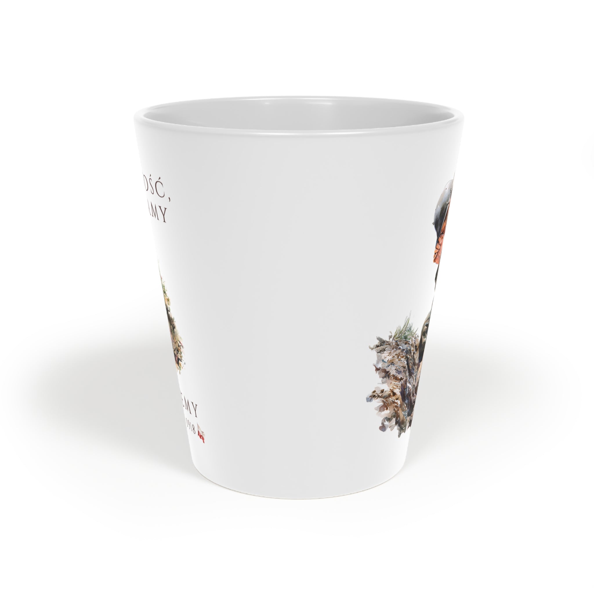 Polish Independence Day Latte Mug 12oz | “Thank You” Design | Za Wolnosc Dziekujemy 11 listopada | Dzien Niepodleglosci | Patriotic Polish Coffee Cup | Polish Canadian Heritage Gift